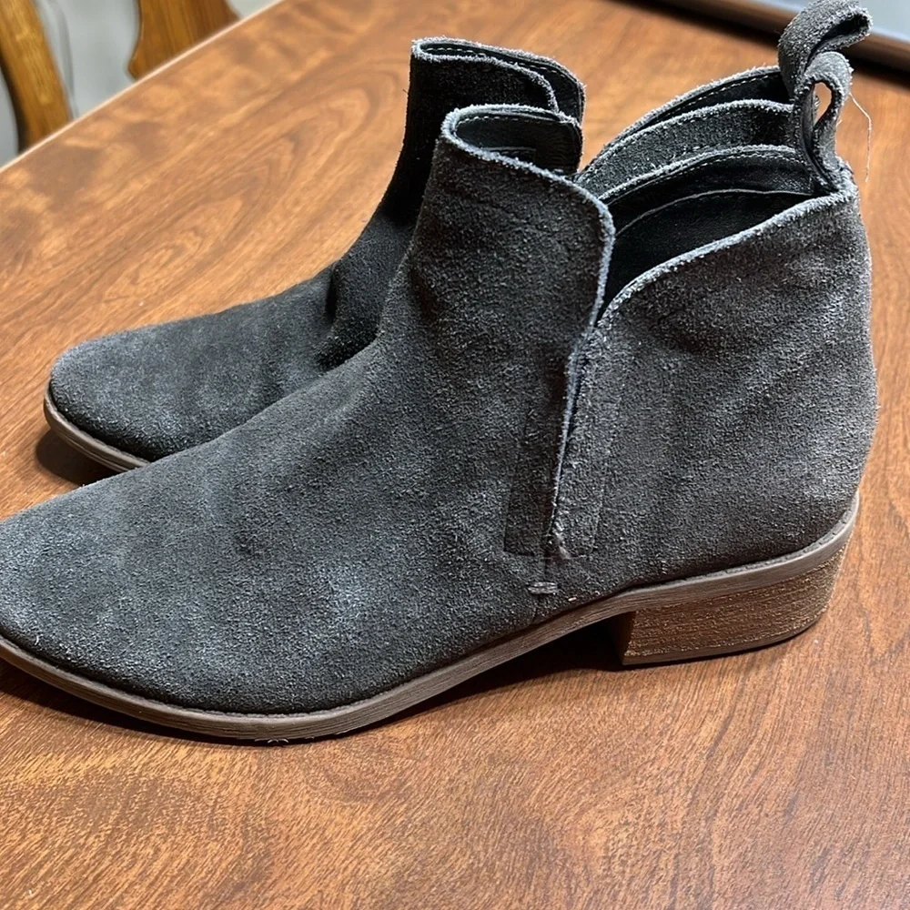 Dolce Vita Gray Suede Ankle Boots